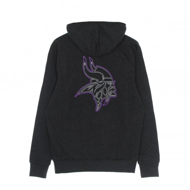 NEW ERA felpa cappuccio uomo nfl outline logo po hoodie minvik S UOMO