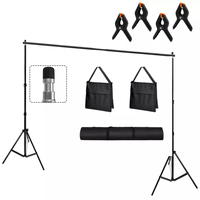 2,1 x 3 m sistema de fondo de estudio fotográfico fondo trípode conjunto bolsa DE+