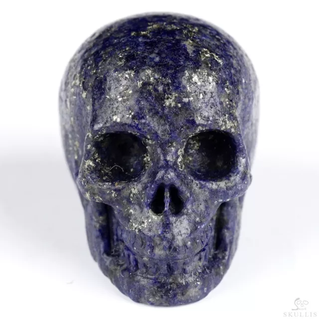Gemstone 1.2" Lapis Lazuli Hand Carved Crystal Skull, Realistic, Crystal Healing