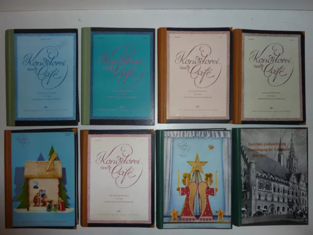 8 Bücher Konditorei und Cafe Hugo Matthaes Konditor Fachzeitschrift