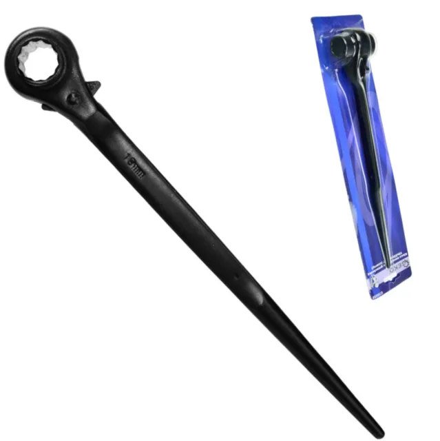 Gerüstbauschlüssel Gerüstschlüssel mit Hammer Gerüst-Hammerschlüssel 19mm / 22mm