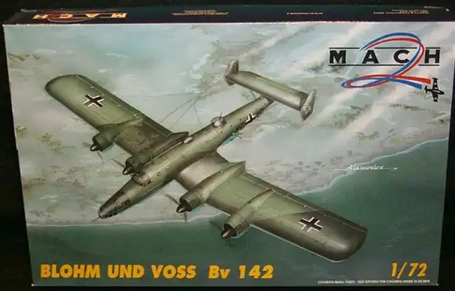 Mach 2 Models 1/72 BLOHM und VOSS Bv-142 WWII German Bomber