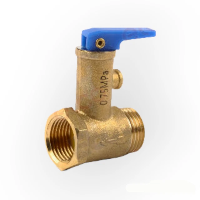 Ariston 504342-Cn Soupape De Sécurité 7,5 Bar Pour Chauffe-Eau Ø 1/2 Avec Levier