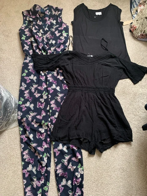 Immaculate - Ladies Size 12 Clothes Bundle - Jumpsuit, Top & Playsuit - 3 Items