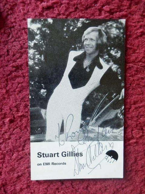 Stuart Gillies  - 'Opportunity Knocks' Singer   -  Autographed Photo