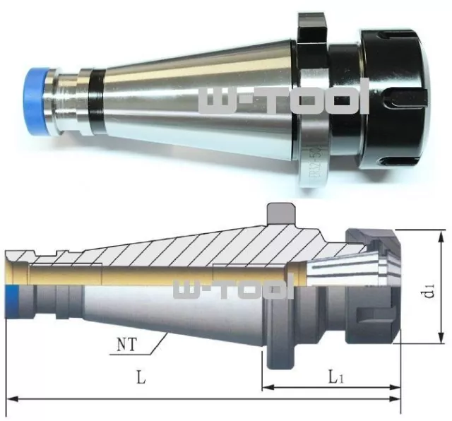 SK40 DIN2080 Spannzangenfutter Spannzangenaufnahme Fräserspannfutter ER25 / 32