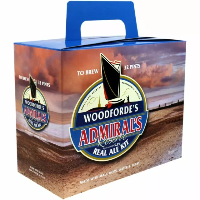 Woodfordes Admiral Reserve 3kg (32pt) Beer Brewing Making Kits Make Homebrew