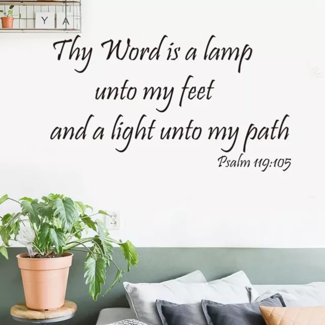 Pegatina de pared Your Word Is a Lamp Unto My Feet and a Light Unto