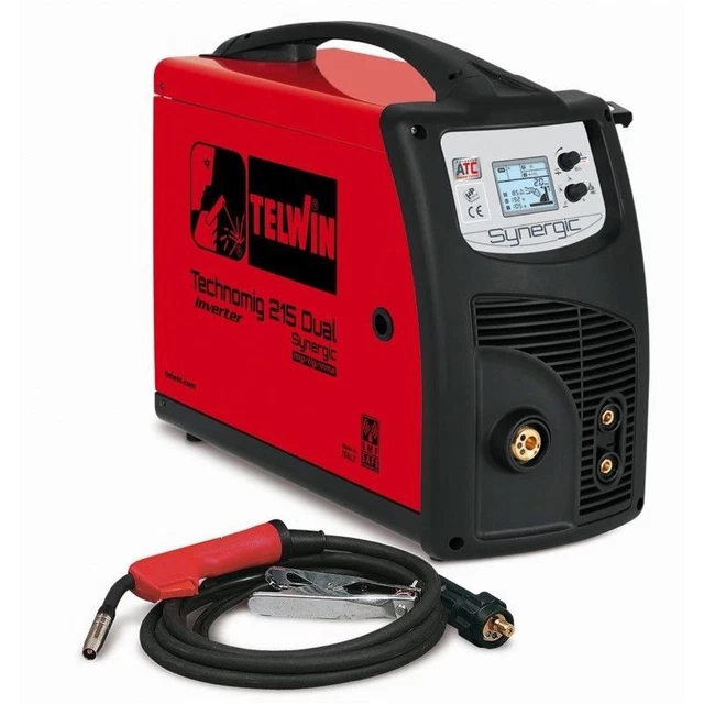 TELWIN TECHNOMIG 215 DUAL SYNERGIC MIG/TIG/MMA + accessoires MIG-MAG, FLUX