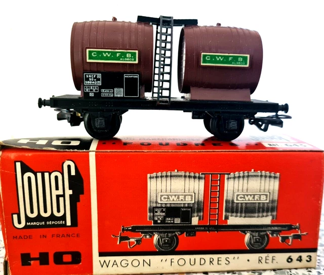 Wagon de marchandises - JOUEF - Habis Volvic - Époque V - Échelle HO 1/87 - 4 essieux