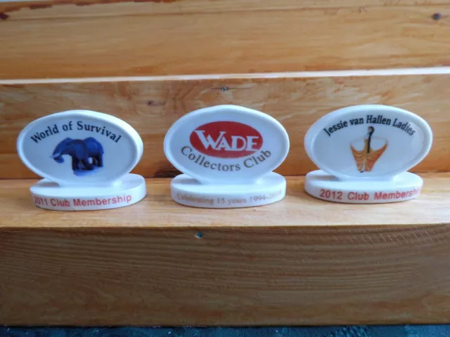 WADE WHIMSIES signs x 3 approx 1.5 inches tall you will receive all 3