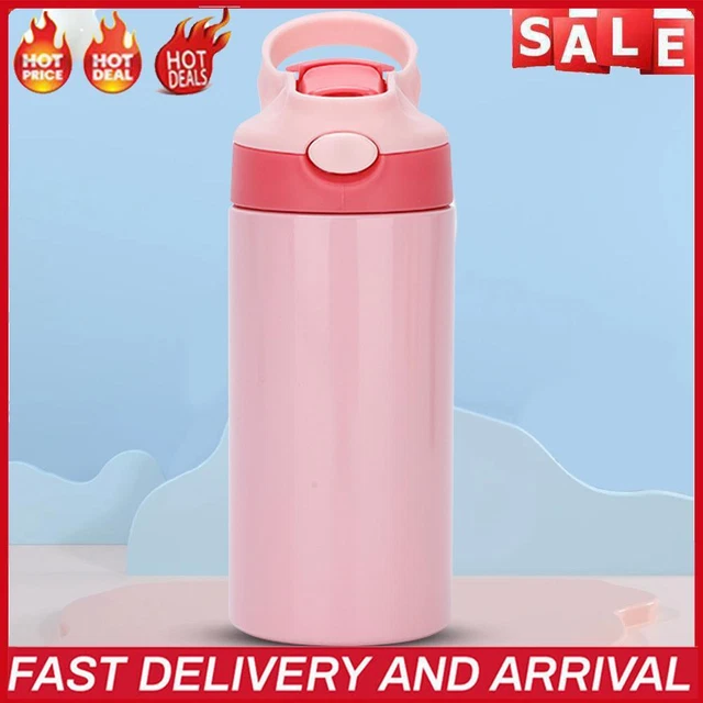 Isolierte Wasserflasche für Kleinkinder mit Strohhalm, tolles DIY-Geschenk für K