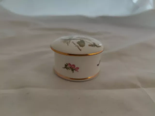 Princess Royale English Made Fine Bone China Oval Trinket Box Herbs