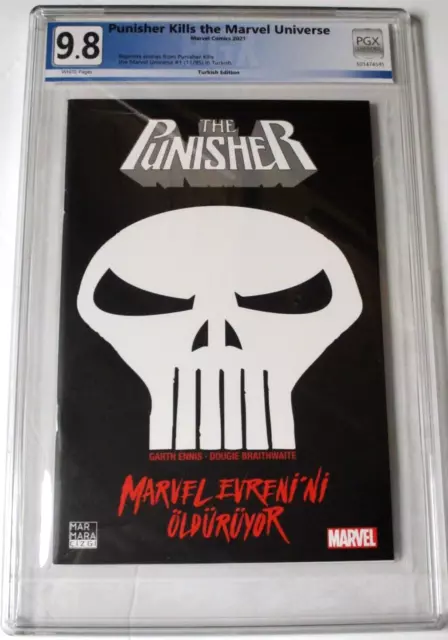 Punisher Kills The Marvel Universe #1 Rare Turkish Edition Pgx Graded 9.8 Nm