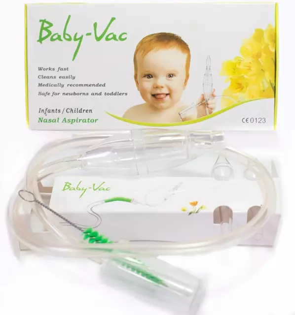 Clinically Tested Baby Nasal Aspirator - Vacuum-Powered Nose Sucker with Suction