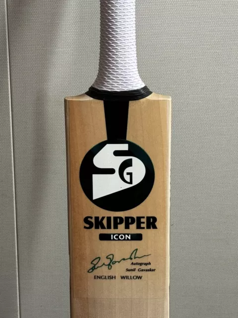 Genuine SG Skipper Icon English Willow Cricket Bat - Short Handle - 2lb 11oz