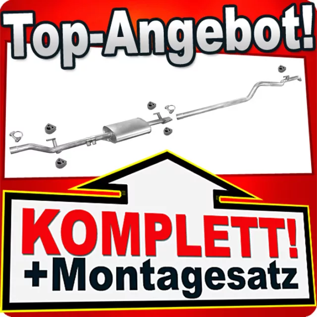 Auspuff für MERCEDES SPRINTER 208 211 213 216 CDI LWB ohne KAT Auspuffanlage