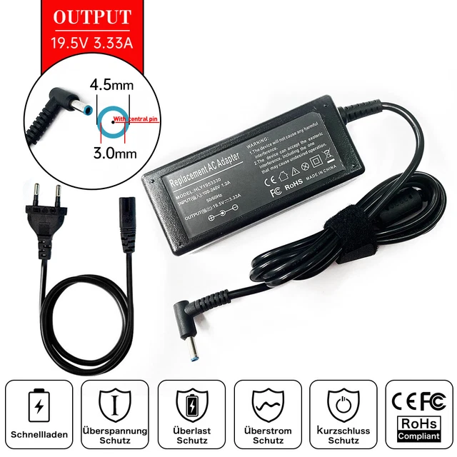 Chargeur Visiodirect Pour HP Pavilion DV8117EA - Alimentation Adaptateur Noir
