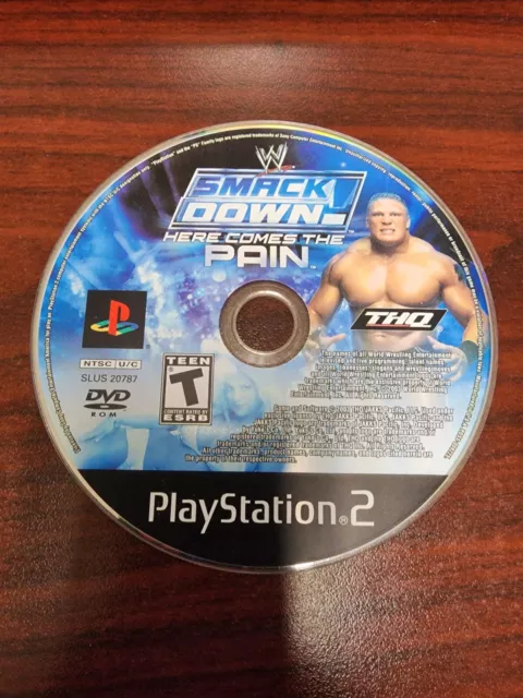 WWE Smackdown Here Comes The Pain (PS2) NO TRACKING - DISC ONLY #A2137
