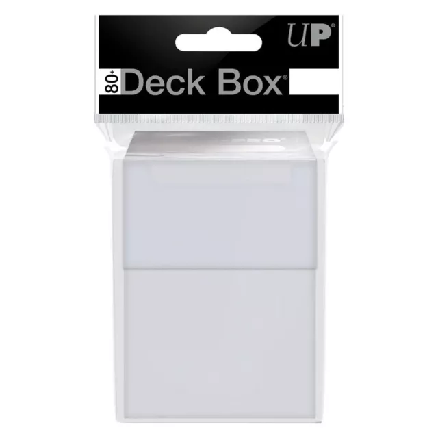 Ultra PRO Deck Box Clear | Pokemon YuGiOh MTG TCG | Fits 80 Sleeved Cards
