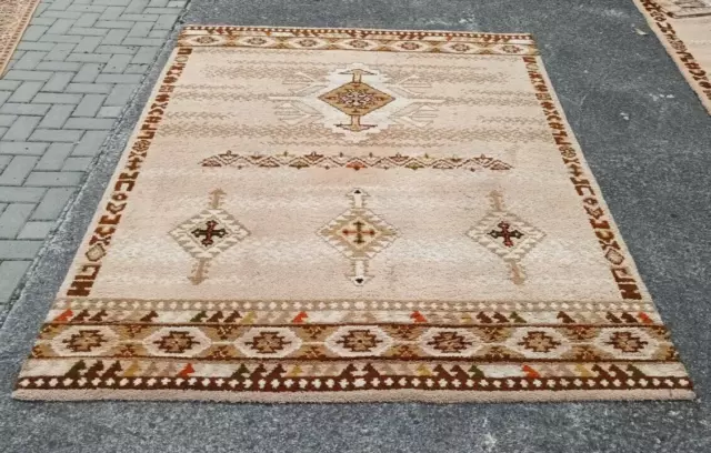 60er Alfombra Carpet Manta Shag 235 x 170 70er Mid Century Moderno G11