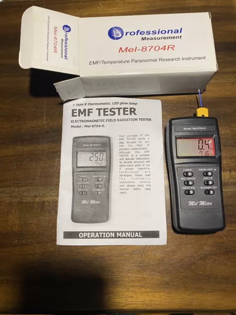 Mel Meter 8704R EMF + Temperature GHOST HUNTING Paranormal Research Instrument