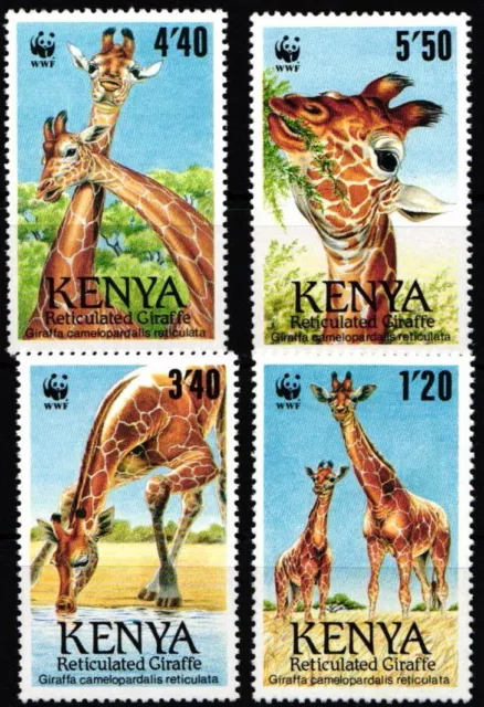 Kenia 481-484 postfrisch Wildtiere, Giraffen #JW502