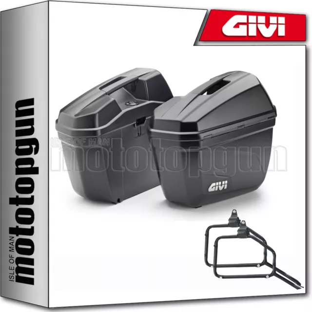 Givi E22N Side Cases + Side Holder Honda Nc 700 S 2012 12 2013 13