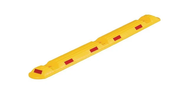 Soglia guida L1170xB150xH50mm carbonato di polipropilene giallo con strisce riflesse rosse