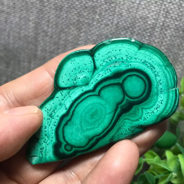 33g Natural Polished Malachite Mineral freeform specimen mineral Reiki Stone 377