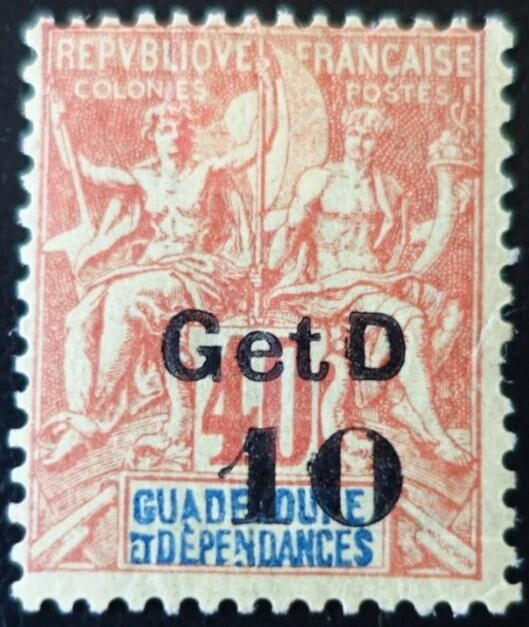 France Colonie - Guadeloupe N°46 Neuf * Mh