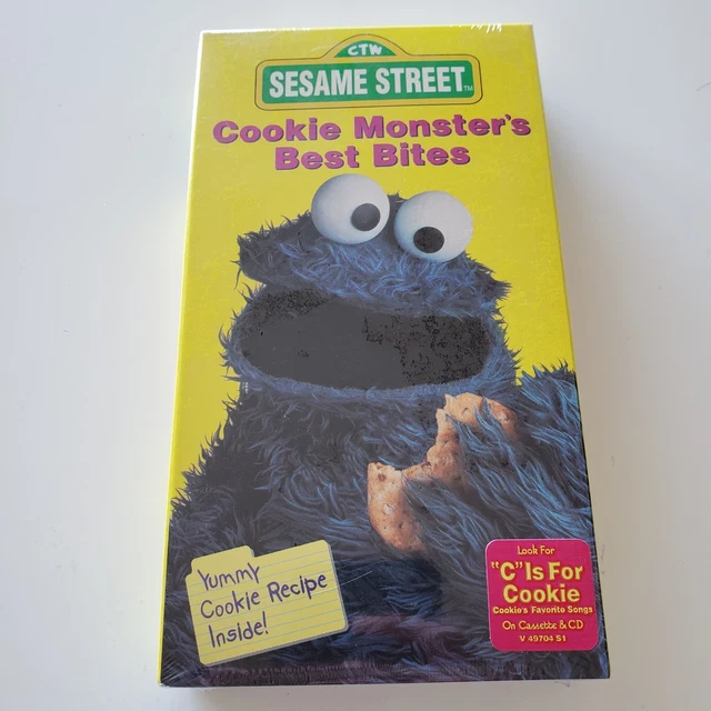 SESAME STREET: COOKIE Monster's Best Bites (VHS, 1995) BRAND NEW