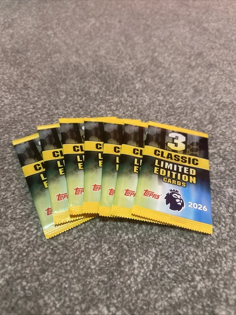 TOPPS 2026 PREMIER League Limited Edition 7x Sealed Packs £7.59 ...
