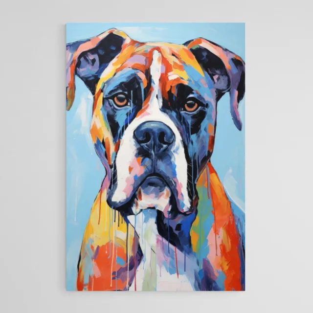Boxer Dog Painting poster Choose your Size