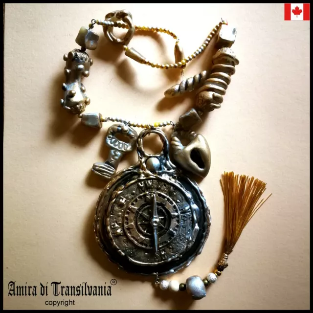 gothic jewels wicca talisman streampunk necklace amulet pendant charms astrology