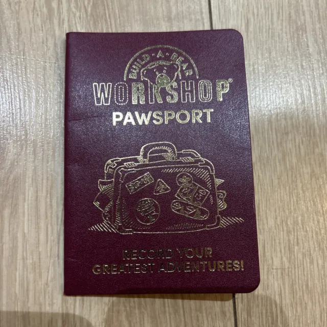 Build a Bear -  Teddy Bear Passport Workshop Pawsport - Holiday Accessory - New
