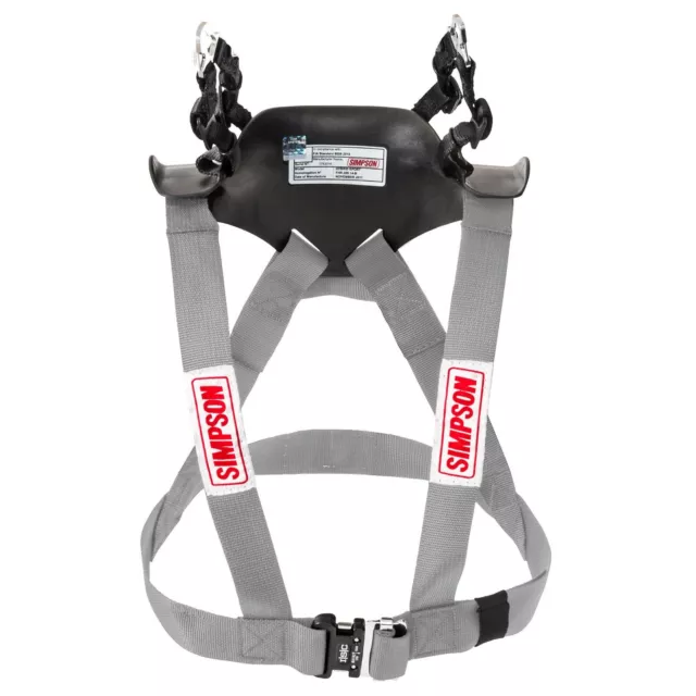 Simpson Hybrid Sport FHR System Hans Device FIA Approved- STD Adult Large Silver