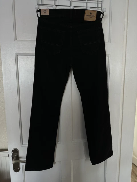 Pantaloni jeans classici neri abercrombie and fitch 11-12 anni nuovi con etichette prezzo prezzo £42