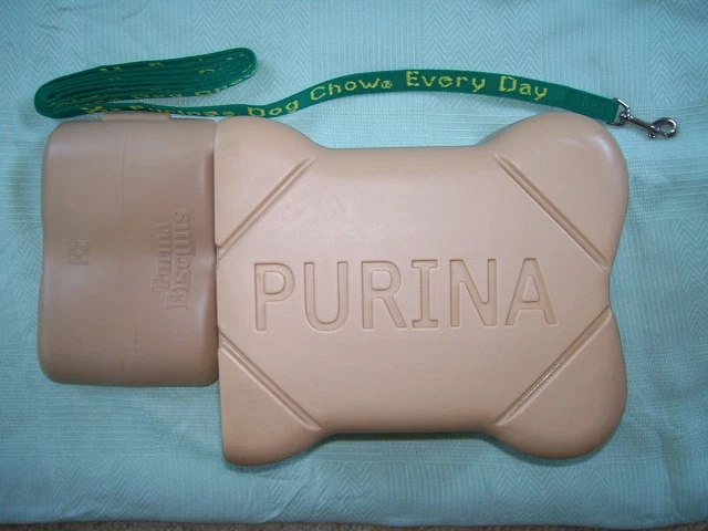 Purina Biscuits Container And Green 69" Leash (New)-Collectible Advertising