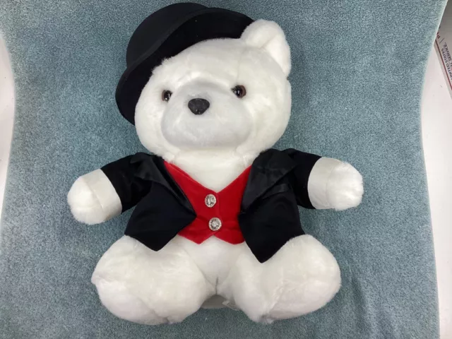 Mr. Santabear Christmas 2000 18" Large Plush Tuxedo Santa Bear Dayton Hudson