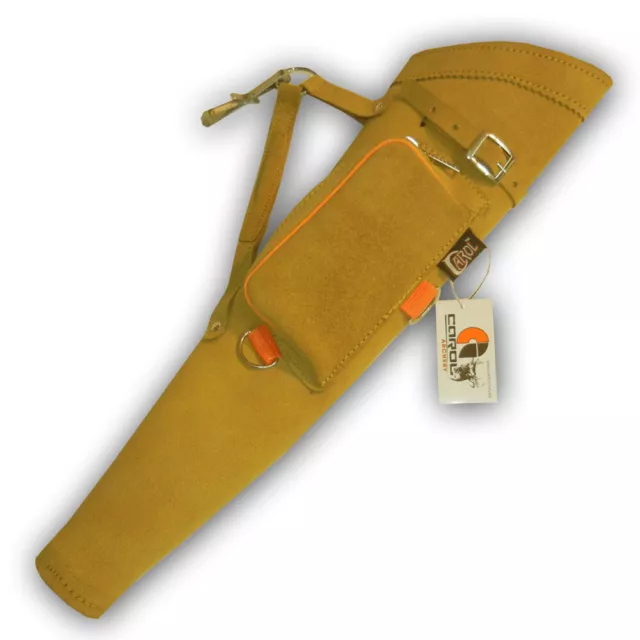 Leather Longbow/Horse Bow/ Recurve Bow Arrow Bag Side/Hip/Waist Belt Quiver