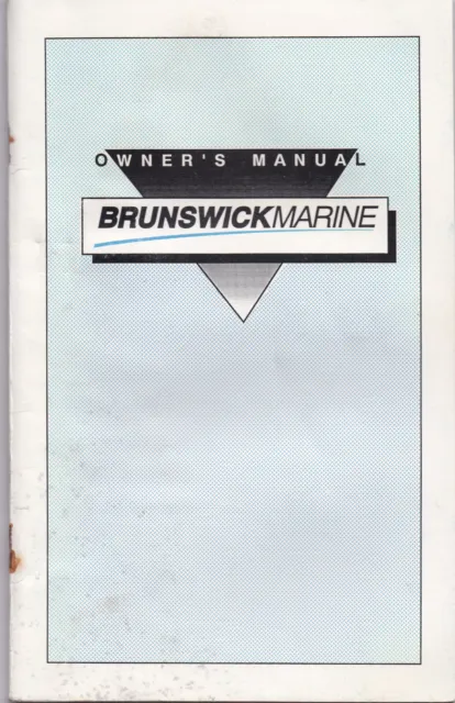 Brunswick Marine Owner's Manual