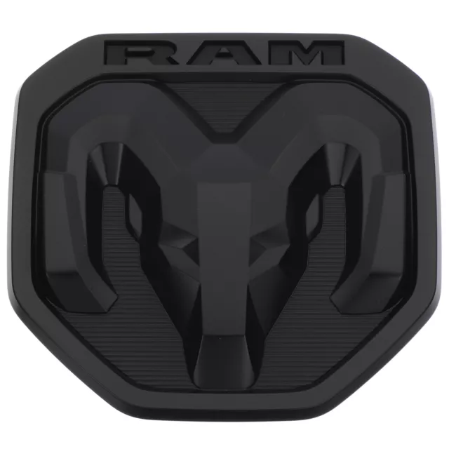 2019-2021 DODGE RAM 1500 DT Matte Black Tailgate RAMs Head emblem NEW OEM  MOPAR $98.03 - PicClick