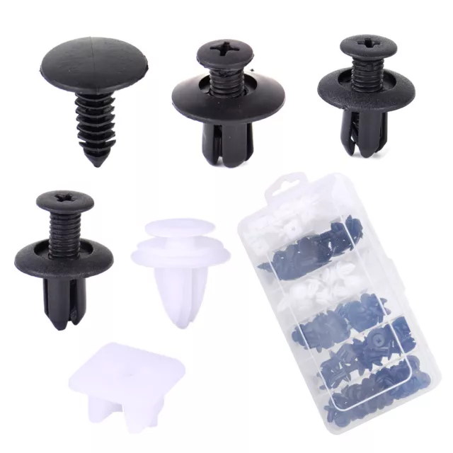 150x Car Panel Bumper Push Pin Rivet Clip Fender Retainer Fastener Trim 6 Size