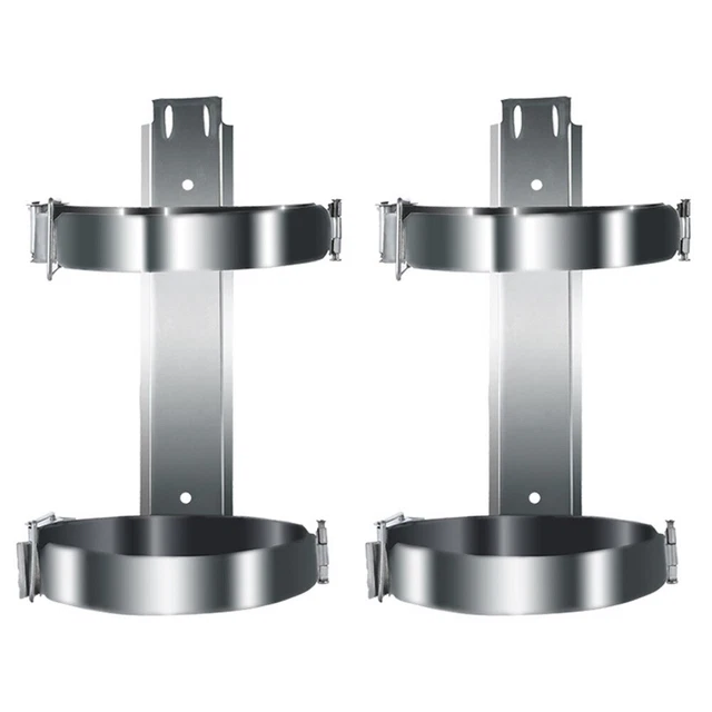 Set 2 telaio estintore ferro veicolo estintore estintore marina argento
