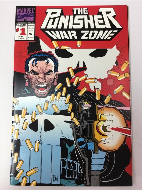 Punisher War Zone #1 Marvel Comics 1992 Die-cut cover