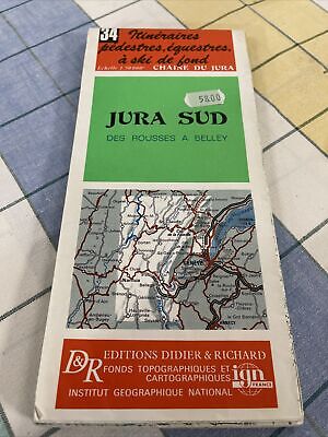 Ancienne Carte Ign Plan Itineraires Pédestres Ski Rando Au Cœur Du Jura 