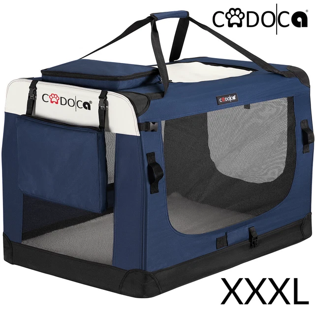 B-Ware Tiertransportbox XXXL  navyblau Tier Haustier Box Transport Transportbox