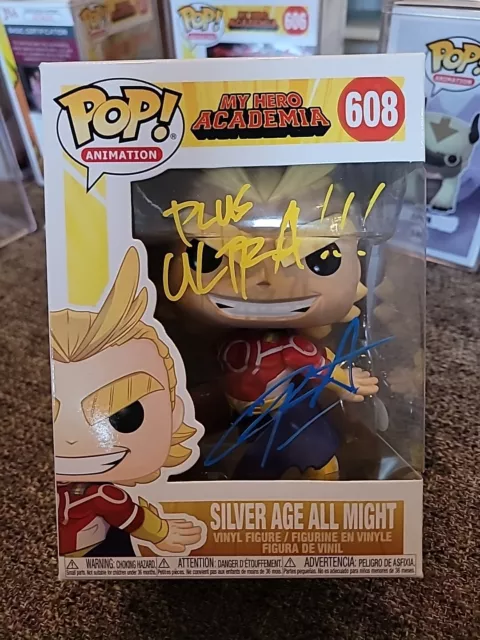 Funko POP! My Hero Academia Silver Age All Might 608 Signed by Christopher Sabat