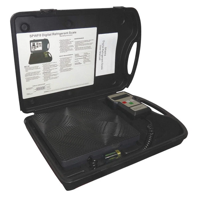 GRAINGER APPROVED 5PWF8 Refrigerant Scale,Electronic,110 lb